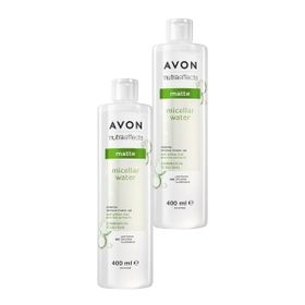 Avon Nutra Effects Mat Micellar 2x400 ml Makyaj Temizleme Suyu