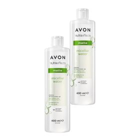 Avon Nutra Effects Mat Micellar 2x400 ml Makyaj Temizleme Suyu