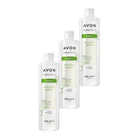 Avon Nutra Effects Mat Micellar 3x400 ml Makyaj Temizleme Suyu