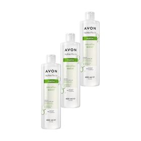 Avon Nutra Effects Mat Micellar 3x400 ml Makyaj Temizleme Suyu