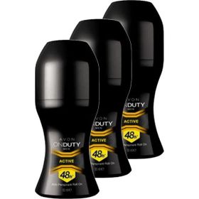 Avon On Duty Active 3x50 ml Erkek Roll-On Deodorant