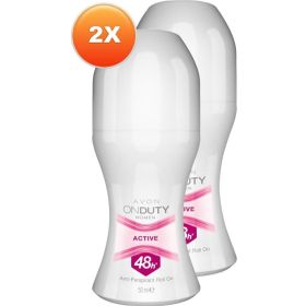 Avon On duty Active 50 ml 2'li Kadın Roll-On
