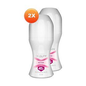 Avon On duty Active 50 ml 2'li Kadın Roll-On