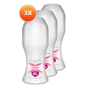 Avon On duty Active 50 ml 3'lü Kadın Roll-On
