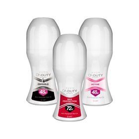 Avon On Duty Active, Invisible ve Max Protection Kadın Roll-On Paketi