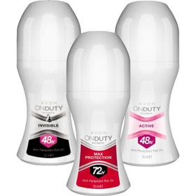 Avon On Duty Active, Invisible ve Max Protection Kadın Roll-On Paketi