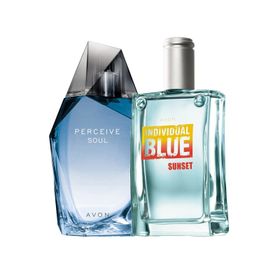 Avon Perceive Soul ve Individual Blue Sunset Erkek Parfüm Paketi