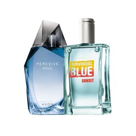 Avon Perceive Soul ve Individual Blue Sunset Erkek Parfüm Paketi