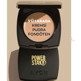 Avon Power Stay Kremsi Light Ivory Pudra Fondöten