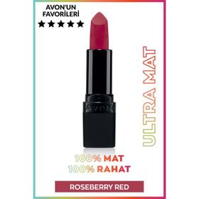 Avon Roseberry Red Ultra Matte Ruj