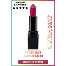 Avon Roseberry Red Ultra Matte Ruj