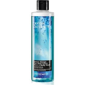 Avon Senses 250 ml Ocean Surge Nane ve Deniz Kokulu Saç ve Vücut için Erkek Duş Jeli