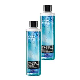 Avon Senses 2x250 ml Ocean Surge Nane ve Deniz Kokulu Saç ve Vücut için Erkek Duş Jeli