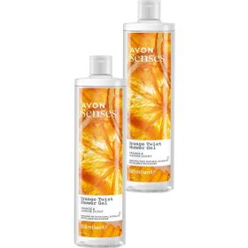 Avon Senses 2x500 ml Orange Twist Portakal ve Yasemin Kokulu Duş Jeli