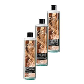 Avon Senses 3x500 ml Extreme Limits Greyfurt ve Sandal Kokulu Saç ve Vücut için Erkek Duş Jeli