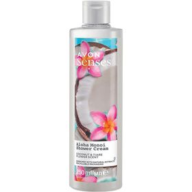 Avon Senses Aloha Monoi Tiare Çiçeği ve Hindistan Cevizi Kokulu 250 ml Krem Duş Jeli