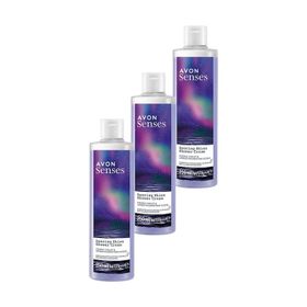 Avon Senses Dancing Skies Menekşe ve Ahududu Kokulu 3x250 ml Kremsi Duş Jeli