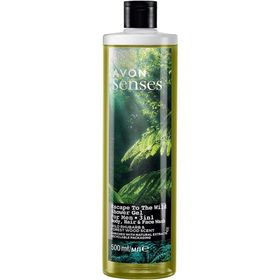Avon Senses Escape to the Wild Saç Vücut ve Yüz için 500 ml Erkek Duş Jeli