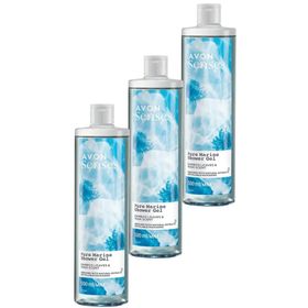 Avon Senses Pure Marine Bambu Yaprağı ve Misk Kokulu 3x500 ml Duş Jeli