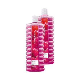 Avon Senses Raspberry Delight Ahududu ve Frenk Üzümü Kokulu 2x1 lt Banyo Köpüğü