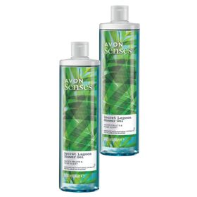 Avon Senses Secret Lagoon Su Meyveleri ve Misk Kokulu 2x500 ml Duş Jeli
