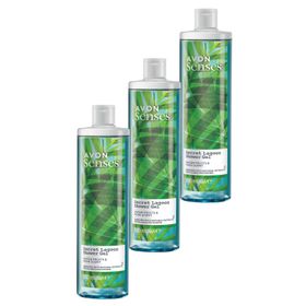 Avon Senses Secret Lagoon Su Meyveleri ve Misk Kokulu 3x500 ml Duş Jeli