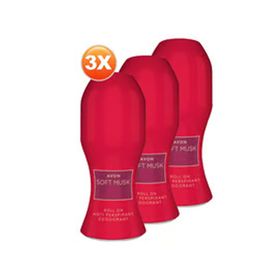 Avon Soft Musk Delice Velvet Berries 50 ml Kadın Rollon Üçlü Set
