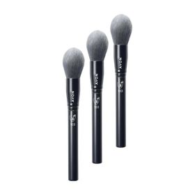 Avon Tam Örtücü Kubbeli Fondöten Fırçası Üçlü Set