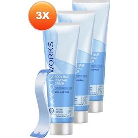 Avon Works 3x100 ml Vücut İçin Tüy Dökücü Krem