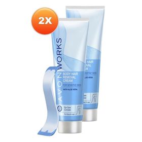Avon Works Vücut İçin 2x100 ml Tüy Dökücü Krem