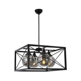 Avonni 1732 Ailesi Siyah Boyalı Modern Avize