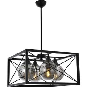 Avonni 1732 Ailesi Siyah Boyalı Modern Avize