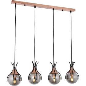 Avonni 1766 Ailesi Siyah Boyalı Modern Avize