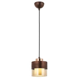 Avonni AP-60193-1CPR Bakır Patina Boyalı E27 Metal Cam 14x19 cm Aplik