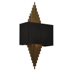 Avonni AP-62175-01 Siyah Boyalı Metal 25x13 cm Aplik
