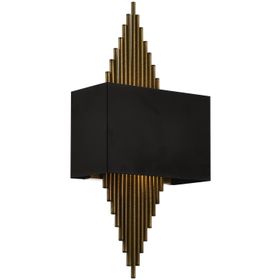Avonni AP-62175-01 Siyah Boyalı Metal 25x13 cm Aplik