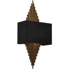 Avonni AP-62175-01 Siyah Boyalı Metal 25x13 cm Aplik