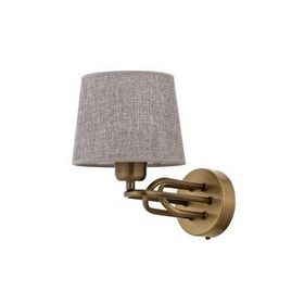 Avonni AP-9134-1E E27 Metal Kumaş 20x25 cm Eskitme Kaplama Aplik
