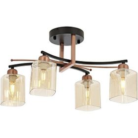 Avonni AR-60356-4BSY Siyah Boyalı Klasik Avize
