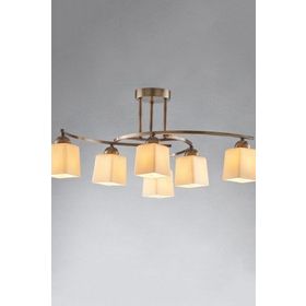 Avonni AV-1373-6E E14 Metal Cam 60 cm Eskitme Kaplama Modern Avize