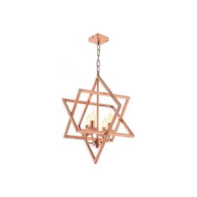 Avonni AV-1586-4C E14 Metal 57x37 cm Bakır Kaplama Modern Avize