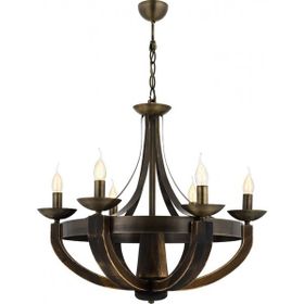 Avonni AV-1644-6E Eskitme Kaplama Modern Avize Metal Ahşap