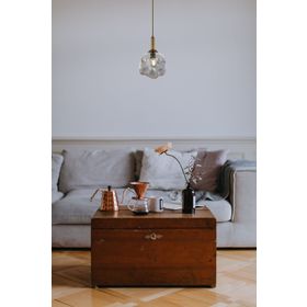 Avonni AV-1775-1F E27 Metal Cam 30 cm Eskitme Kaplama Modern Avize