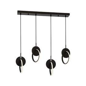 Avonni AV-1874-4Y-BSY HT808 Siyah Boyalı Modern Avize
