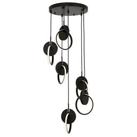 Avonni AV-1874-6T-BSY HT807 Siyah Boyalı Modern Avize
