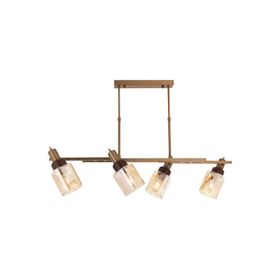 Avonni AV-1920-4Y-EX Eskitme Boya Modern Metal Ahşap Avize