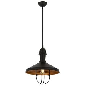 Avonni AV-4106-M25-BSYE27 Metal 33 cm Siyah Boyalı Modern Avize