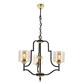 Avonni AV-4162-3E E27 Metal Cam 62 cm Eskitme Kaplama Modern Avize
