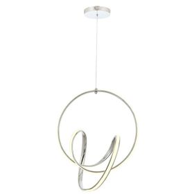 Avonni AV-5260-KB Led Metal 45 cm Krom Kaplama Modern Avize