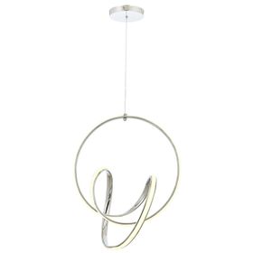 Avonni AV-5260-KB Led Metal 45 cm Krom Kaplama Modern Avize